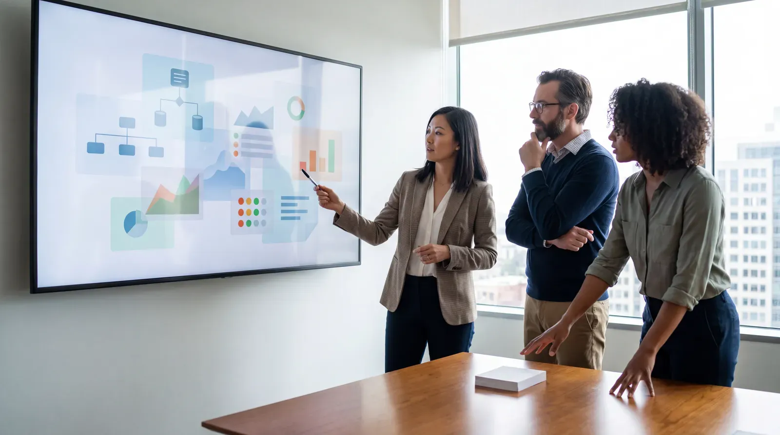 Executives assessing the business value of a digital transformation programme